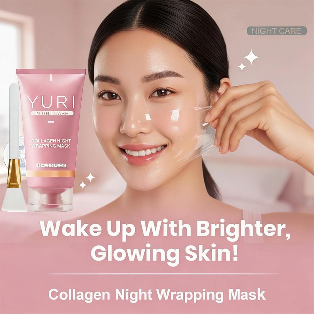 Luxury Skincare Brands - Masker Malam Kolagen 75ML Baru, Mudah