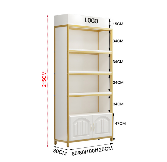 Rak Display Kabinet Kustom Mew - Luxury Skincare Shop ulasan dan harga