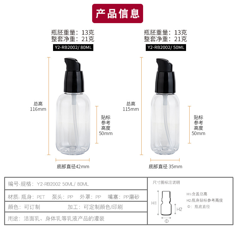 Botol Plastik PET Hijau Bening - Luxury Skincare Packaging ulasan dan harga
